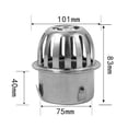 thumbnail image 3 of Bgsha Stainless Steel Balcony Roof Round Large Displacement Anti-blocking Floor Drain, 3 of 10