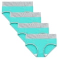 thumbnail image 2 of pxiakgy sous-Vêtements Intimes pour Femmes bikini Couleur Femmes patchwork Culottes Slips Slips Unis Menthe + 3TG, 2 of 9