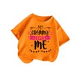 thumbnail image 3 of FhsagQ The 7th Of July Fille Enfant Mignonne Graphique Col Rond Manches Courtes Tee Été Décontracté T-Shirt Tout-Petit Fille Printemps The 7th Of July T-Shirts 2T Fille T-Shirts d'Été Taille 8-9 Pâques Orange 3-4 Ans, 3 of 5