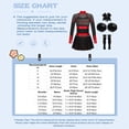 thumbnail image 5 of Eandarui Uniforme de Cheerleading pour Fille Robe Plissée à Manches Longues Tenue de Performance de Cheer d'École 5-16 Ans Rose Vif&Blanc 6, 5 of 5