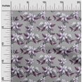 thumbnail image 2 of oneOone Rayon Gray Fabric Floral Sewing Craft Projects Fabric Prints By Yard 56 Inch Wide, 2 of 4