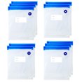 thumbnail image 1 of Coofit Sac pour Scelleuse sous Vide Réutilisable 10 Pcs Sac Alimentaire sous Vide Sac de Scellage Alimentaire pour Food Saver, 1 of 10
