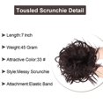 thumbnail image 2 of Chignon Désordonné Pièce de Cheveux Extension de Cheveux avec Bande Élastique Chignon Ondulé Extensions de Cheveux Synthétiques Chouchous Chignons Postiche pour Femmes, 2 of 7