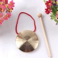 thumbnail image 4 of 1 Set Chinese Gong Hand Gong Creative Copper Gong Music Toy for Festival Party, 4 of 4