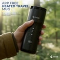 thumbnail image 3 of OXAA 12oz Temperature Controlled Travel Mug with Wireless Charger, Smart Heated Coffee & Tea Mug, Precision Heating, LED Display, IPX7 Waterproof, 3 of 8