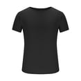 thumbnail image 4 of Dagugfen Hauts d'Entraînement pour Hommes Manches Courtes Col Rond Ajusté Confortable Couleur Unie Course Gym Hauts Athlétiques, 4 of 7