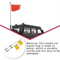 thumbnail image 4 of Drapeaux de Signalisation pour Voitures Miniatures avec Poteau, Modification DIY et Pièces Non Remplaçables, Accessoire Automobile de Remplacement pour WPL Jaune 2 Pcs/ensemble, 4 of 8