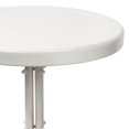 thumbnail image 3 of Crosley Furniture 19" x 22" Retro Metal Outdoor Backyard Patio Side Table, White, 3 of 5