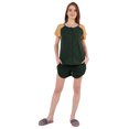 thumbnail image 2 of Inkmeso Solid 2 Pc Nightwear Set For Women Raglan Sleeves Button-Down Top & Shorts Sleepwear-39, 2 of 7