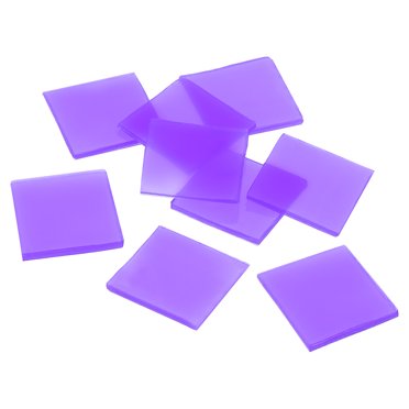 Unique Bargains Colle et Argile pour Peinture au Diamant 2 x 2 cm, Ensemble d'Outils de Cire et d'Argile pour Peinture au Diamant DIY, 50 Unités, Violet