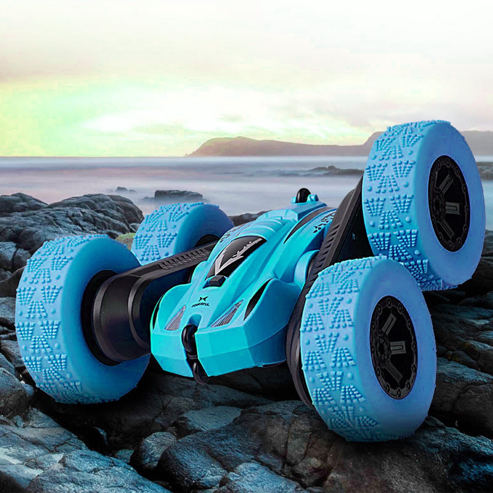 Zonao Remote Control Stunt Car–4WD Off-Road Crawler Toy with Lights,360°Flips,Racing RC Car Vehicle for Boys & Girls Ages 4-8