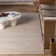 thumbnail image 4 of Rug Branch Hogar Striped Indoor Outdoor Area Rug, Brown Cream, Modern - Living Room, Bedroom, Dining Room, and Kitchen, 4 of 9