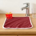 thumbnail image 4 of Fleece Towel Red Cartoon Hand Towel for Kids Thickened Hanging Kitchen Towel 1-Pack Rkxzt, 4 of 7