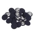 thumbnail image 1 of Unique Bargains 20pcs 34L Fabric Cloth Covered Button 21mm Round Metal Shank Sewing Buttons for Suits Dress Blouses, Deep Blue, 1 of 5