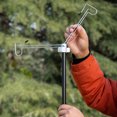 thumbnail image 2 of fastboy Camping Lamp Hook Bracket With High Wind Resistance Stable Retractable Double Head Lighting Pole Coffee color, 2 of 6