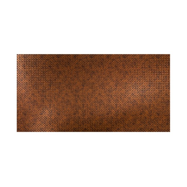 Fasade 4 ft x 8 ft Diamond Plate Moonstone Copper Wall Panel