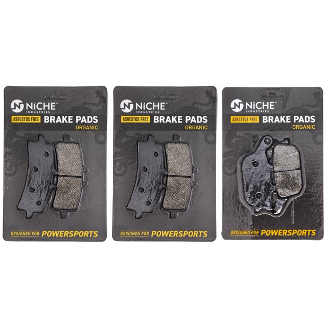Niche Complete Organic Brake Pad Set for Suzuki GSXS1000 Motorcycle MK1002483