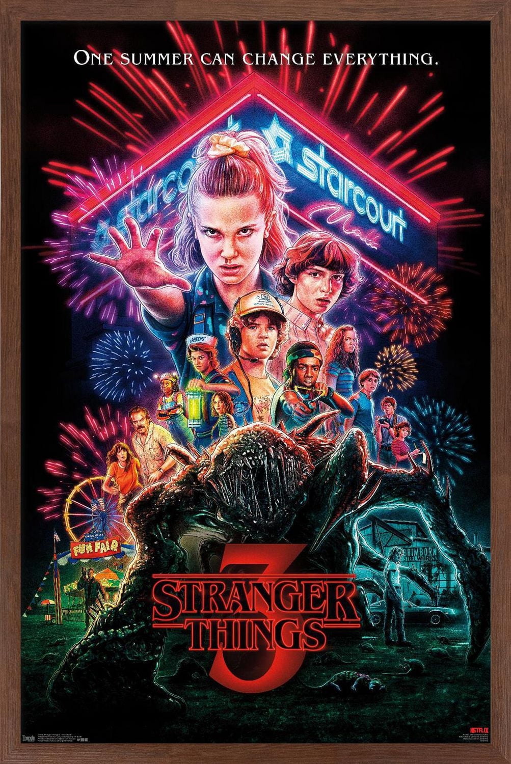 Netflix Stranger Things: Season 3 - One Sheet Wall Poster, 22.375" x 34"