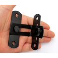 thumbnail image 4 of ORUYROP 90 Degree Locking Privacy Lock Sliding barn Door Latch Right Angle Door Clasp cam Lock, 4 of 6