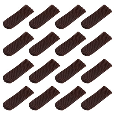 Uxcell Chaussettes de Pied de Chaise Protège-Plancher 20 Pcs Chaussette Tricotée pour Meubles pour Planchers de Bois Franc Brun Foncé