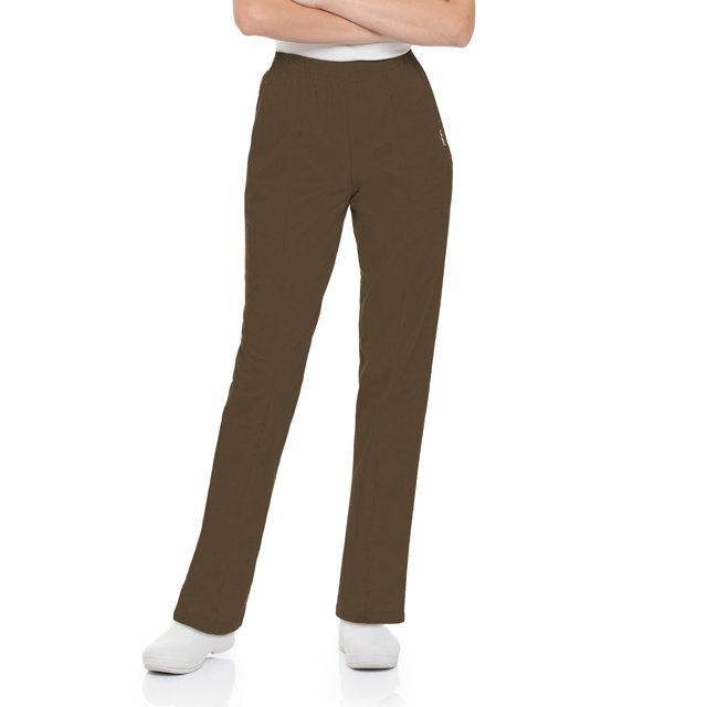 Landau Essentials Pantalons de Gommage Coupe Décontractée pour Femmes, Noir, 1 Unité