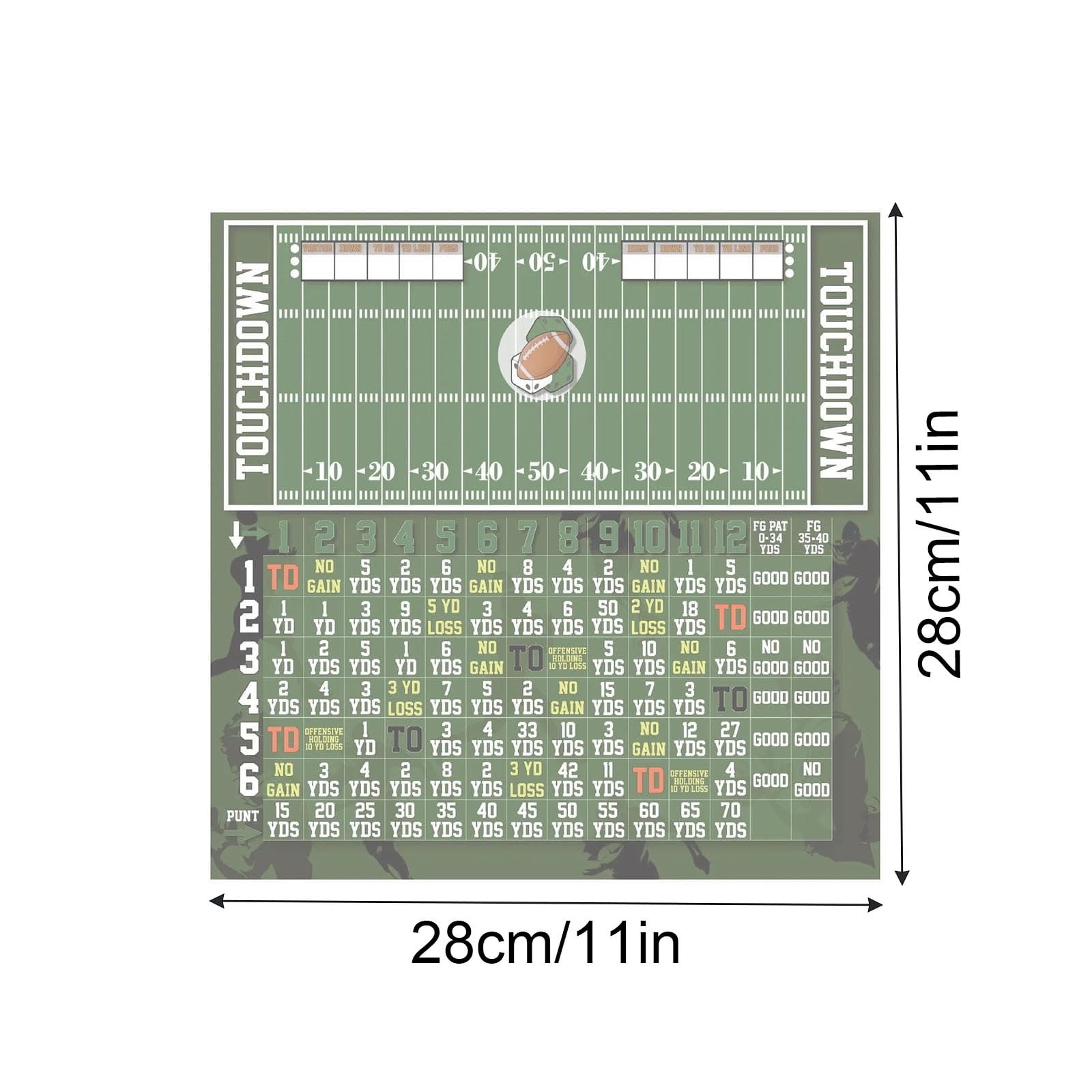 Board Game Table Portable Football Dice Game Wooden Table Game Dice Games for Families
