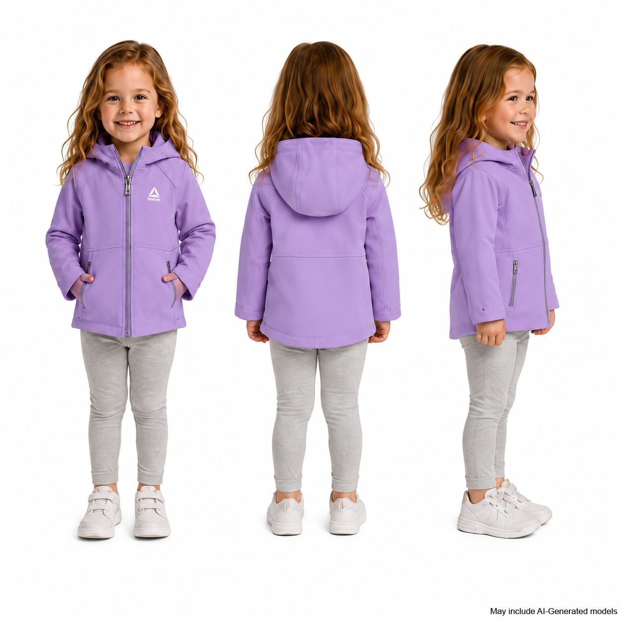Reebok Toddler Girl's Delta Lite Jacket, Sizes 2T-5T