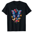 thumbnail image 1 of AALJY Papillon avec Fleurs I Esthétique T-Shirt Papillon, 1 of 1