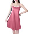 thumbnail image 1 of Dealovy Nuisettes pour Femmes à Bretelles Spaghetti Sans Manches Robe de Nuit Douce et Confortable Tenue de Nuit Courte Robe de Nuit Débardeur, 1 of 7