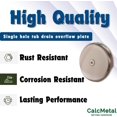 thumbnail image 4 of Single Hole Bathtub Drain Overflow Plate with One Matching Screws, Easy to Install, Satin Nickel, 4 of 7