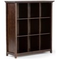 thumbnail image 1 of Simpli Home Acadian Wood Transitional 9 Cube Bookcase and Unit in Brunette Brown, 1 of 5