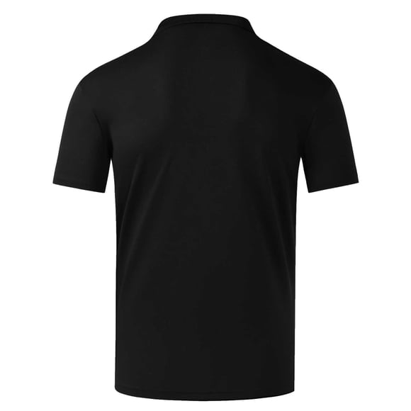 Daiosportswear Women'S Polo Shirts Short Sleeve 3 Buttons Collared Uniform Tops Moisture-Wicking T-Shirts for Work & Casual Black 8(L)