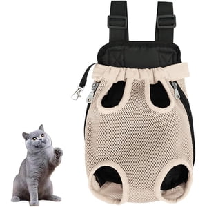 Cat Carrier, Portable Pet Carrier Backpack, Adjustable Pet Front Cat and Dog Carrier Backpack for Hiking and Riding(Purple,Medium)