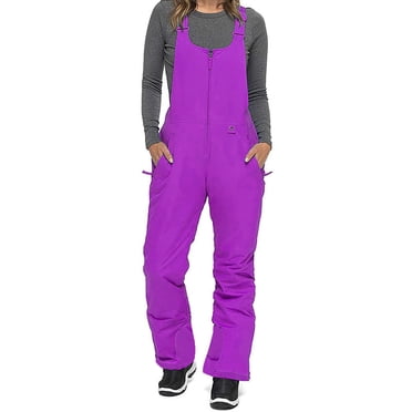 Dvkptbk Pantalon de Neige d'Hiver pour Femmes, Extérieur, Couleur Unie, Isolé, Imperméable, Pantalon de Ski, Salopette, Pantalon de Planche à Neige d'Hiver