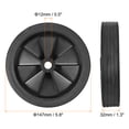 thumbnail image 2 of Unique Bargains 5.8' 2 Pack Universal Air Compressor Wheel with 0.5' Dia. Hole, 2 of 5