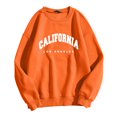 thumbnail image 1 of Chandails à Capuchon pour Femmes Chandail à Capuche Femme Décontracté Manches Longues T-Shirts Graphiques Col Rond Chandails en Molleton Chandail Tops Décontracté Vêtements de Sport Automne Veste, 1 of 4