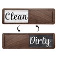 thumbnail image 1 of EZLIFE Dishwasher Magnet Clean Dirty Sign Farmhouse Rustic Wood Design Black andWhite[, 1 of 6