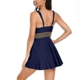 thumbnail image 4 of EGNMCR Bikini Set Women's Spring Fashion Plus Size Conservative Skirt Style Two-piece Swimsuit Suit, 4 of 6