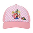 thumbnail image 1 of Super Mario Bros. Group Shot Checkered Kids Snapback Hat, 1 of 6
