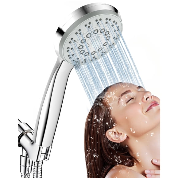 Hodvit Handheld Showerhead for Bathing 5 Spray Modes with 5 ft Stainless Steel Hose,Chrome