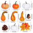 thumbnail image 4 of DJN Simulation Pumpkin Halloween Decoration Pumpkin Model Vegetable Cabinet Display Photography Props Home & Garden, 4 of 9