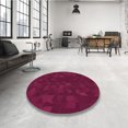 thumbnail image 4 of Ahgly Company Tapis Rectangulaire Lavable en Machine Intérieur Transitionnel Rouge Framboise, 5 Pieds x 7 Pieds, 4 of 7