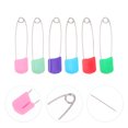 thumbnail image 1 of SHOWERORO 100Pcs Assorted Color Safety Pins for Sewing and Craft Works with Locking Mechanism, 1 of 5