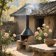 thumbnail image 4 of NUOLUX Traditional Stove Pipe Cap Stainless Steel Chimney Rain Cover with Umbrella Shape Design, 4 of 8