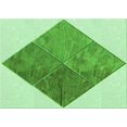 thumbnail image 1 of Ahgly Tapis Rectangulaire Lavable en Machine Intérieur Transitionnel Vert Clair, 2 Pieds x 4 Pieds, 1 of 7