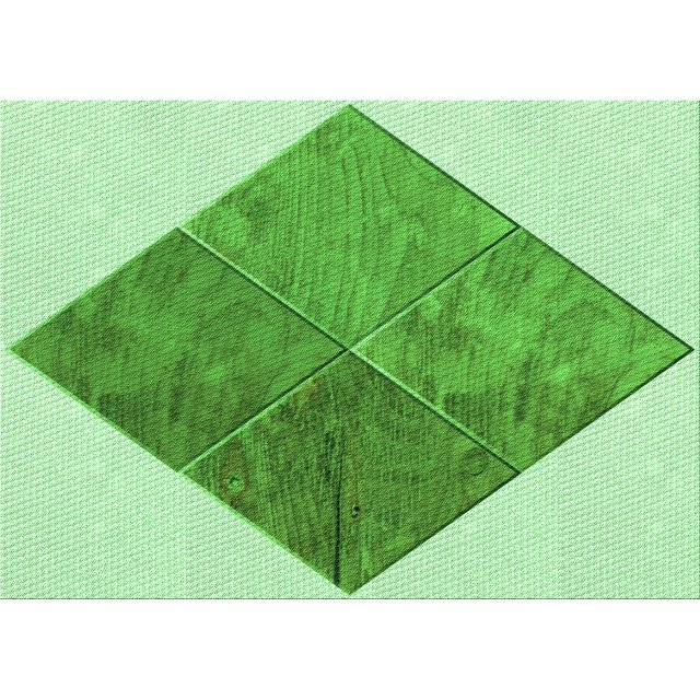 Ahgly Tapis Rectangulaire Lavable en Machine Intérieur Transitionnel Vert Clair, 2 Pieds x 4 Pieds