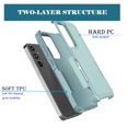 thumbnail image 3 of Samsung Galaxy S24 FE Case with Tempered Glass Screen Protector, Njjex Heavy Duty Rugged Shockproof Full Body Protective 2-IN-1 Phone Case Cover for Galaxy S24 FE, Green, 3 of 6