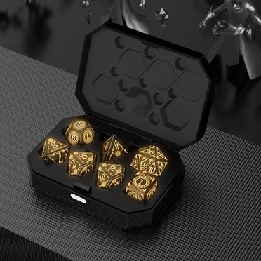 Light up Dice, Rechargeable Dice Set D&D Electronic Flashing LED Dice with Charging Case Glow in The Dark Dice for Role Playing Game RPG Dice,Multi Sided Electronic Luminescent Dice Ornament 7pc