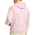 thumbnail image 4 of Hanes Mens EcoSmart Fleece Hoodie, M, Pale Pink, 4 of 4