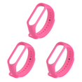 thumbnail image 3 of braveheart Bracelet de Remplacement, Doux pour la Peau, Résistant à l'Usure, Bracelet Intelligent de Poignet, Bracelet de Sport, Installation Facile, Remplacement pour Mi 3 Rose Rouge 3Ensemble, 3 of 6